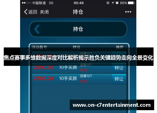 焦点赛事多维数据深度对比解析揭示胜负关键趋势走向全景变化